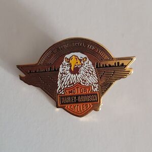 1989 HARLEY-DAVIDSON MOTOR CYCLES Lapel Pin Solid Brass